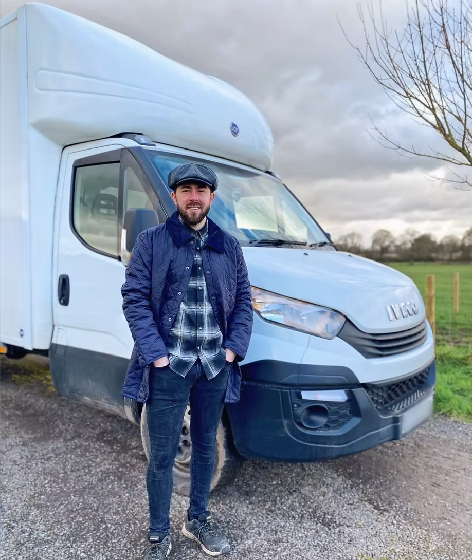 Dan with his clearance van